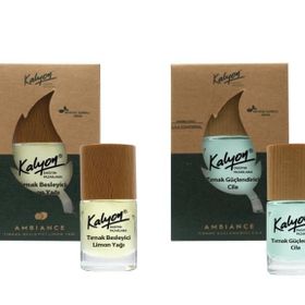 Kalyon 11 ml Bitkisel Tırnak Güçlendirici Cila + 11 ml Tırnak Besleyici Limon Yağı