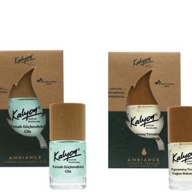 Kalyon 11 ml Bitkisel Tırnak Güçlendirici Cila + 11 ml Yıpranmış Tırnaklar Yoğun Bakım Yağı