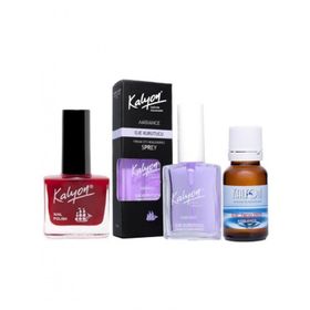 Kalyon 208 Oje + 17 ml Oje Kurutucu Sprey + Oje Çözücü