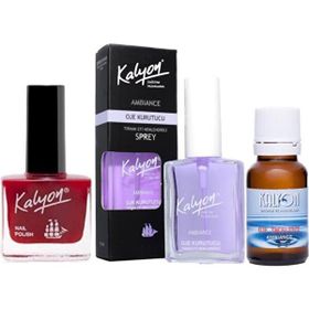 Kalyon 208 Oje + 17 ml Oje Kurutucu Sprey + Oje Çözücü