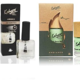 Kalyon Fırçalı Oje Kurutucu + Kalyon 11 ml Bitkisel Tırnak Gece Maskesi