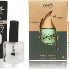Kalyon Fırçalı Oje Kurutucu + Kalyon 11 ml Bitkisel Tırnak Gece Maskesi