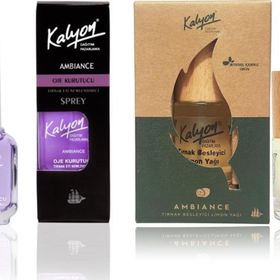 Kalyon Oje Kurutucu Sprey + Kalyon 11 ml Bitkisel Tırnak Besleyici Limon Yağı
