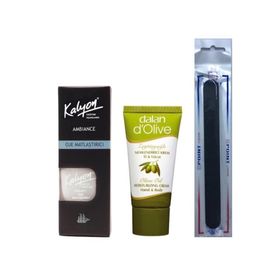 Kalyon Oje Matlaştırıcı + 20 ml Dalan Krem + Tırnak Törpüsü