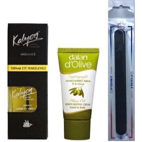 Kalyon Tırnak Eti Temizleyici + 20 ml Dalan Krem + Tırnak Törpüsü