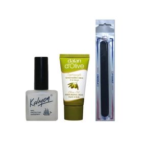 Kalyon Tırnak Sertleştirici + 20 ml Dalan Krem + Tırnak Törpüsü