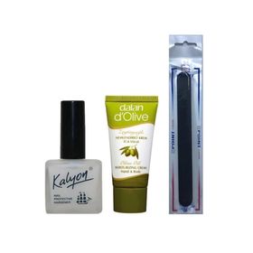 Kalyon Tırnak Sertleştirici + 20 ml Dalan Krem + Tırnak Törpüsü