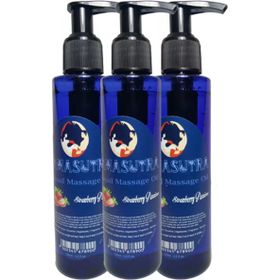 Kamasutra Çilek Aromalı Pure Edible Strawberry Flavor Massage Oil 125 ml 3 Adet Masaj Yağı