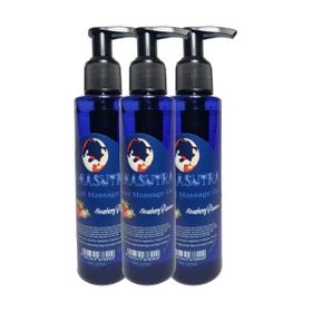 Kamasutra Çilek Aromalı Pure Edible Strawberry Flavor Massage Oil 125 ml 3 Adet Masaj Yağı