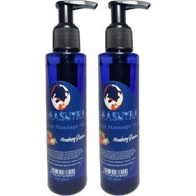 Kamasutra Erkeklere ve Bayanlara Özel Çilek Aromalı Pure Edible Strawberry Flavor Massage Oil 125 ml 2 Adet Masaj Yağı
