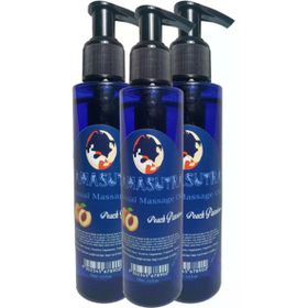 Kamasutra Şeftali Aromalı Vücut Peach Flavored Massage Oil 125 ml 3 Adet Masaj Yağı