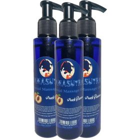 Kamasutra Şeftali Aromalı Vücut Peach Flavored Massage Oil 125 ml 3 Adet Masaj Yağı