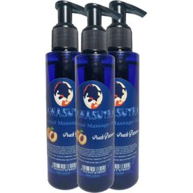 Kamasutra Şeftali Aromalı Vücut Peach Flavored Massage Oil 125 ml 3 Adet Masaj Yağı
