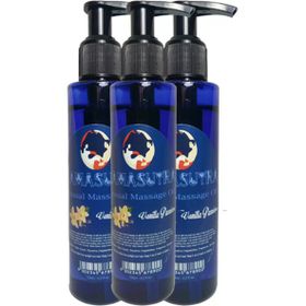 Kamasutra Vanilya Aromalı Pure Edible Vanilla Flavor Massage Oil 125 ml 3 Adet Masaj Yağı