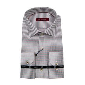 Kamer 9972 Gri Kırmızı Lacivert Erkek Gömlek