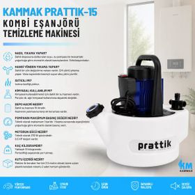 Kammak Prattik-15 Kombi Eşanjör Temizleme Makinesi