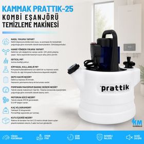 Kammak Prattik-25 Kombi Eşanjör Temizleme Makinesi