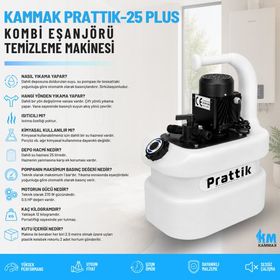 Kammak Prattik-25 Plus Kombi Eşanjör Temizleme Makinesi