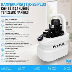 Kammak Prattik-25 Plus Kombi Eşanjör Temizleme Makinesi