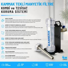 Kammak Tekli Manyetik Filtre