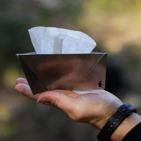 Kamp Ayısı Coff Dripp V60 Katlanabilir Paslanmaz Çelik Kahve Dripper
