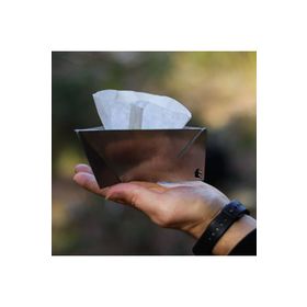 Kamp Ayısı Coff Dripp V60 Katlanabilir Paslanmaz Çelik Kahve Dripper