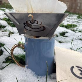 Kamp Ayısı Coffee X Drip Katlanır Paslanmaz Metal Kahve Demleme Aparatı