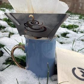 Kamp Ayısı Coffee X Drip Katlanır Paslanmaz Metal Kahve Demleme Aparatı