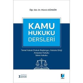 Kamu Hukuku Dersleri I - Mümin Güngör