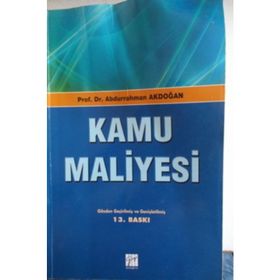 KAMU MALIYESI - ABDURRAHMAN AKDOĞAN