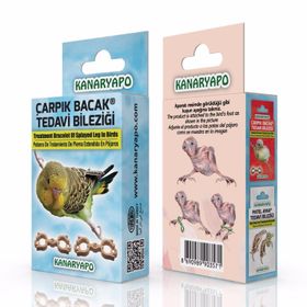 Kanaryapo Muhabbet Kuşu Çarpık Bacak Tedavi Bileziği