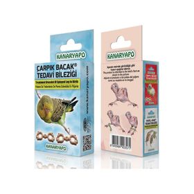 Kanaryapo Muhabbet Kuşu Çarpık Bacak Tedavi Bileziği