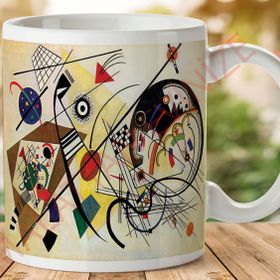 Kandinsky Transverse Line Baskılı Kupa