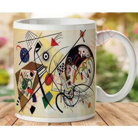 Kandinsky Transverse Line Baskılı Kupa