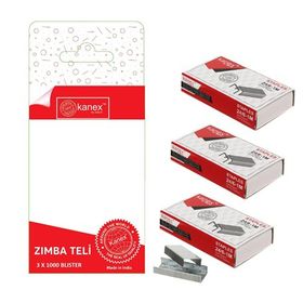 Kanex 24/6 3'lü Blister Zımba Teli