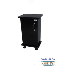 Kanki Pet 38x26x67 cm Siyah Mdf Akvaryum Sehpası