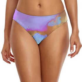 Kanpola B Nane Yeşili Alt 3D Baskılı Kısa Yaz Mayosu Hızlı Kurur Yüzme Şortu Yüksek Bel Streç Sörf Şort Yaz Plaj Su Sporları İçin Kadın Bikini Alt