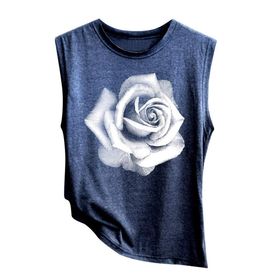 Kanpola Y Mavi Gömlek Tarz Uzun Kısa Kollu Çiçek Baskılı Tunik Yazlık Üst Giyim Yakalı Gündelik A Bluz Tarz Kadın T-shirt