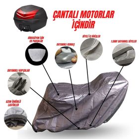 Kanuni Cross 150 Çantalı Motosiklet Motor Koruma Brandası