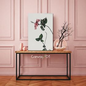 Kanvas Sanat CNV-052 Pembe Çiçek Kanvas Tablo