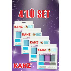 Kanz 40x60 cm Microfiber Temizlik Bezi (3 adet)
