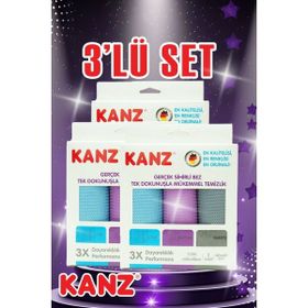 Kanz 40x60 cm Microfiber Temizlik Bezi (3 adet)