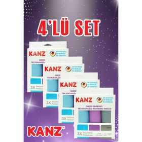 Kanz 40x60 cm Microfiber Temizlik Bezi (3 adet)