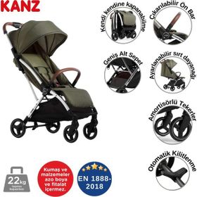 Kanz A-Go Yeşil Bebek Arabası