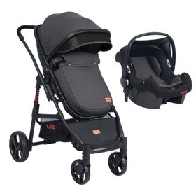 Kanz D-GO Travel Sistem Siyah Bebek Arabası Puset