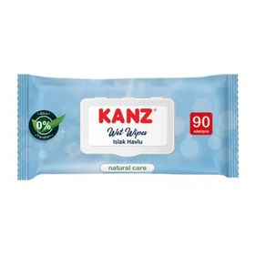 Kanz Mavi 90 Yaprak Islak Havlu Mendil