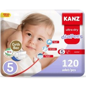 Kanz Ultra-Dry No:5 Junior 120 Adet Bebek Bezi