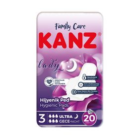 Kanz Ultra Gece 20 Adet Hijyenik Ped