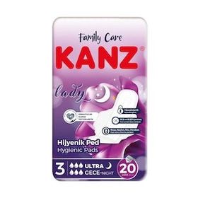 Kanz Ultra Gece 20 Adet Hijyenik Ped