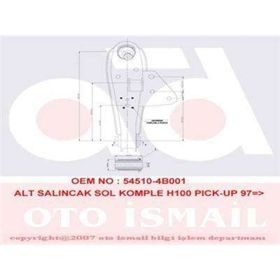 KAPIMSAN 10-71512 Sol Alt Komple Salıncak